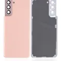 Back Cover Glass With Camera Lens For Samsung Galaxy S21 Plus (No Logo) (Aftermarket Plus) (Phantom Pink)