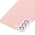 Back Cover Glass With Camera Lens For Samsung Galaxy S21 Plus (No Logo) (Aftermarket Plus) (Phantom Pink)