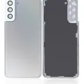 Back Cover Glass With Camera Lens For Samsung Galaxy S21 Plus (No Logo) (Aftermarket Plus) (Phantom Silver)