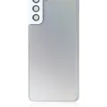 Back Cover Glass With Camera Lens For Samsung Galaxy S21 Plus (No Logo) (Aftermarket Plus) (Phantom Silver)