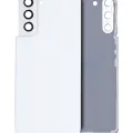 Back Cover Glass With Camera Lens For Samsung Galaxy S21 5G (No Logo) (Aftermarket Plus) (Phantom White)