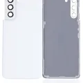Back Cover Glass With Camera Lens For Samsung Galaxy S21 5G (No Logo) (Aftermarket Plus) (Phantom White)