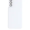 Back Cover Glass With Camera Lens For Samsung Galaxy S21 5G (No Logo) (Aftermarket Plus) (Phantom White)