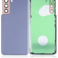 Back Cover Glass With Camera Lens For Samsung Galaxy S21 5G (No Logo) (Aftermarket Plus) (Phantom Violet)