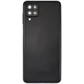 Back Cover Glass With Camera Lens For Samsung Galaxy A12 (A125 / 2020) (Aftermarket Plus) (Black)