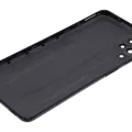 Back Cover Glass With Camera Lens For Samsung Galaxy A12 (A125 / 2020) (Aftermarket Plus) (Black)