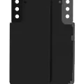 Back Cover Glass With Camera Lens For Samsung Galaxy S21 Plus (No Logo) (Aftermarket Plus) (Phantom Black)
