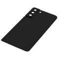 Back Cover Glass With Camera Lens For Samsung Galaxy S21 Plus (No Logo) (Aftermarket Plus) (Phantom Black)