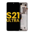 OLED Assembly With Frame For Samsung Galaxy S21 Ultra 5G (Refurbished) (Phantom Silver)