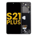 Дисплейний модуль (OLED) з рамкою для Samsung Galaxy S21 Plus 5G (Refurbished) (Phantom Black)