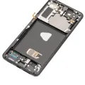 Дисплейний модуль (OLED) з рамкою для Samsung Galaxy S21 Plus 5G (Refurbished) (Phantom Black)