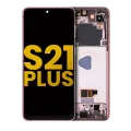 OLED Assembly With Frame For Samsung Galaxy S21 Plus 5G (Refurbished) (Phantom Violet / Pink / Gold)