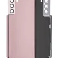 Back Cover Glass With Camera Lens For Samsung Galaxy S21 Plus (No Logo) (Aftermarket Plus) (Phantom Gold)