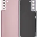 Back Cover Glass With Camera Lens For Samsung Galaxy S21 Plus (No Logo) (Aftermarket Plus) (Phantom Gold)