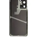 Back Cover Glass With Camera Lens For Samsung Galaxy S21 Ultra (No Logo) (Aftermarket Plus) (Phantom Black)