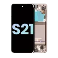 OLED Assembly With Frame For Samsung Galaxy S21 5G (Service Pack) (Phantom White)