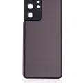 Back Cover Glass With Camera Lens For Samsung Galaxy S21 Ultra (No Logo) (Aftermarket Plus) (Phantom Brown)