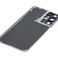 Back Cover Glass With Camera Lens For Samsung Galaxy S21 Ultra (No Logo) (Aftermarket Plus) (Phantom Navy)