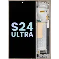 OLED Assembly With Frame For Samsung Galaxy S24 Ultra (Service Pack) (Titanium Yellow)