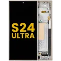 OLED Assembly With Frame For Samsung Galaxy S24 Ultra (Refurbished) (Titanium Yellow)