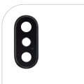 Back Camera Lens With Bracket & Bezel For iPhone XS / XS Max (Real Sapphire) (Premium) (Space Gray) (10 Pack)