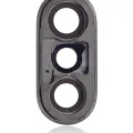 Back Camera Lens With Bracket & Bezel For iPhone XS / XS Max (Real Sapphire) (Premium) (Space Gray) (10 Pack)
