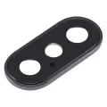 Back Camera Lens With Bracket & Bezel For iPhone XS / XS Max (Real Sapphire) (Premium) (Space Gray) (10 Pack)