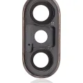 Back Camera Lens With Bracket & Bezel For iPhone XS / XS Max (Real Sapphire) (Premium) (Gold) (10 Pack)