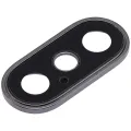 Back Camera Lens With Bracket & Bezel For iPhone XS / XS Max (Aftermarket Plus) (Space Gray) (10 Pack)