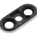 Back Camera Lens With Bracket & Bezel For iPhone XS / XS Max (Aftermarket Plus) (Silver) (10 Pack)