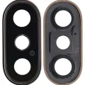 Back Camera Lens With Bracket & Bezel For iPhone XS / XS Max (Aftermarket Plus) (Gold) (10 Pack)