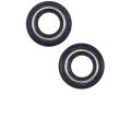 Back Camera Lens With Bracket & Bezel For iPhone 14 / 14 Plus (2 Piece Set) (Aftermarket Plus) (Midnight)