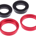 Back Camera Lens With Bracket & Bezel For iPhone 14 / 14 Plus (2 Piece Set) (Aftermarket Plus) (Red)