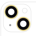 Back Camera Lens With Bracket & Bezel For iPhone 14 / 14 Plus (2 Piece Set) (Aftermarket Plus) (Yellow)