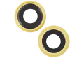 Back Camera Lens With Bracket & Bezel For iPhone 14 / 14 Plus (2 Piece Set) (Aftermarket Plus) (Yellow)