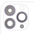 Back Camera Lens With Bracket & Bezel For iPhone 14 Pro / 14 Pro Max (3 Piece Set) (Aftermarket Plus) (Deep Purple)