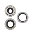 Back Camera Lens With Bracket & Bezel For iPhone 14 Pro / 14 Pro Max (3 Piece Set) (Aftermarket Plus) (Silver)
