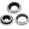 Back Camera Lens With Bracket & Bezel For iPhone 14 Pro / 14 Pro Max (3 Piece Set) (Aftermarket Plus) (Silver)