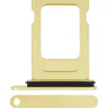 Single Sim Card Tray For iPhone 14 / 14 Plus (Yellow)