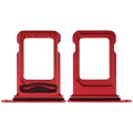 Dual Sim Card Tray For iPhone 14 / 14 Plus (Red)