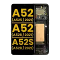 OLED Assembly With Frame For Samsung Galaxy A52 4G (A525 / 2021) / A52 5G (A526 / 2021) / A52S 5G (A528 / 2021) (Refurbished) (Awesome Blue)
