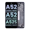 Дисплейний модуль (OLED) з рамкою для Samsung Galaxy A52 4G (A525 / 2021) / A52 5G (A526 / 2021) / A52S 5G (A528 / 2021) (Service Pack) (Awesome Violet)