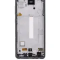 Дисплейний модуль (OLED) з рамкою для Samsung Galaxy A52 4G (A525 / 2021) / A52 5G (A526 / 2021) / A52S 5G (A528 / 2021) (Service Pack) (Awesome Black)