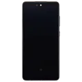 Дисплейний модуль (OLED) з рамкою для Samsung Galaxy A52 4G (A525 / 2021) / A52 5G (A526 / 2021) / A52S 5G (A528 / 2021) (6.36") (Aftermarket Plus) (Awesome Black)