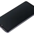 Дисплейний модуль (OLED) з рамкою для Samsung Galaxy A52 4G (A525 / 2021) / A52 5G (A526 / 2021) / A52S 5G (A528 / 2021) (6.36") (Aftermarket Plus) (Awesome Black)