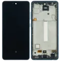OLED Assembly With Frame For Samsung Galaxy A52 4G (A525 / 2021) / A52 5G (A526 / 2021) / A52S 5G (A528 / 2021) (6.36") (Aftermarket Plus) (Awesome Blue)