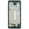 OLED Assembly With Frame For Samsung Galaxy A52 4G (A525 / 2021) / A52 5G (A526 / 2021) / A52S 5G (A528 / 2021) (6.36") (Aftermarket Plus) (Awesome Blue)