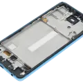 OLED Assembly With Frame For Samsung Galaxy A52 4G (A525 / 2021) / A52 5G (A526 / 2021) / A52S 5G (A528 / 2021) (6.36") (Aftermarket Plus) (Awesome Blue)