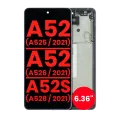 OLED Assembly With Frame For Samsung Galaxy A52 4G (A525 / 2021) / A52 5G (A526 / 2021) / A52S 5G (A528 / 2021) (6.36") (Aftermarket Plus) (Awesome Violet)