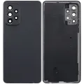 Back Cover Glass With Camera Lens For Samsung Galaxy A52 4G (A525 / 2021) (Aftermarket Plus) (Black)